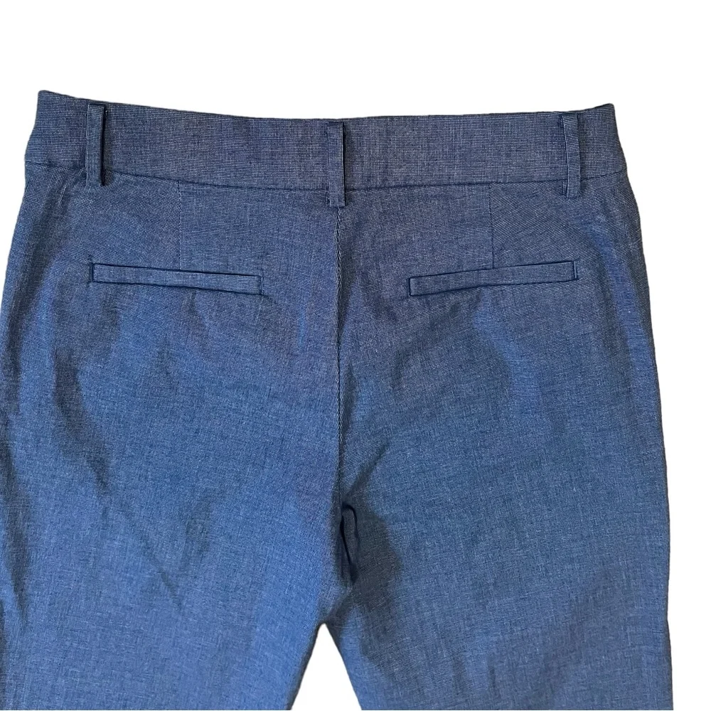 Loft, The Riviera Slim Blue Crop Pants, Size 4P, 1 3/4” Waist Band, Rise 9”. - Picture 9 of 10